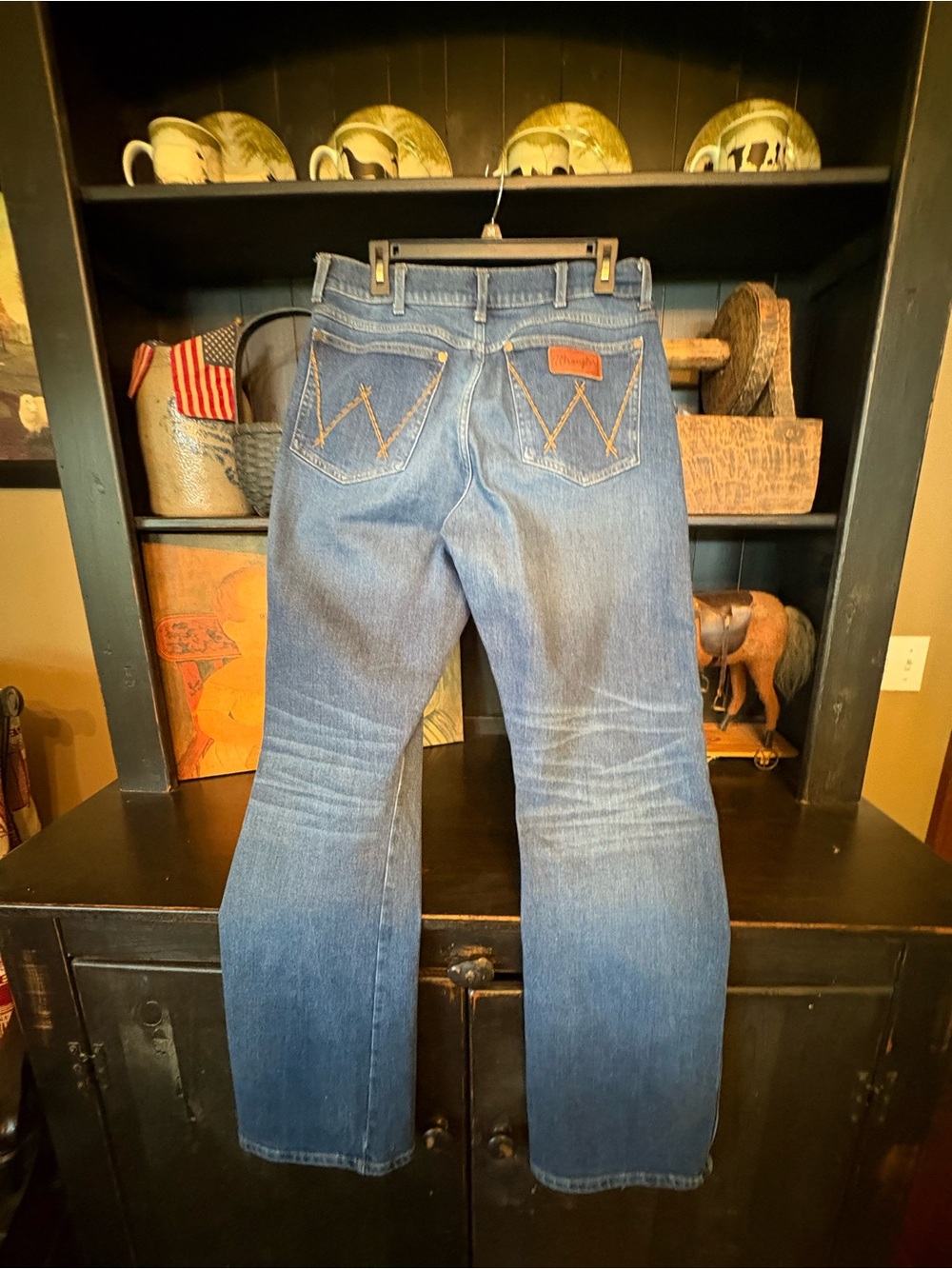 Wrangler Men's Blue Bootcut Jeans